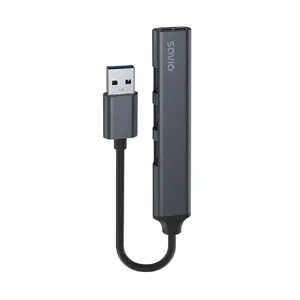 USB-концентратор SAVIO AK-70, 7 портов USB 3.0, 4 активных порта, хост USB Type-A, 5 Гбит/с, гарантия 2 года