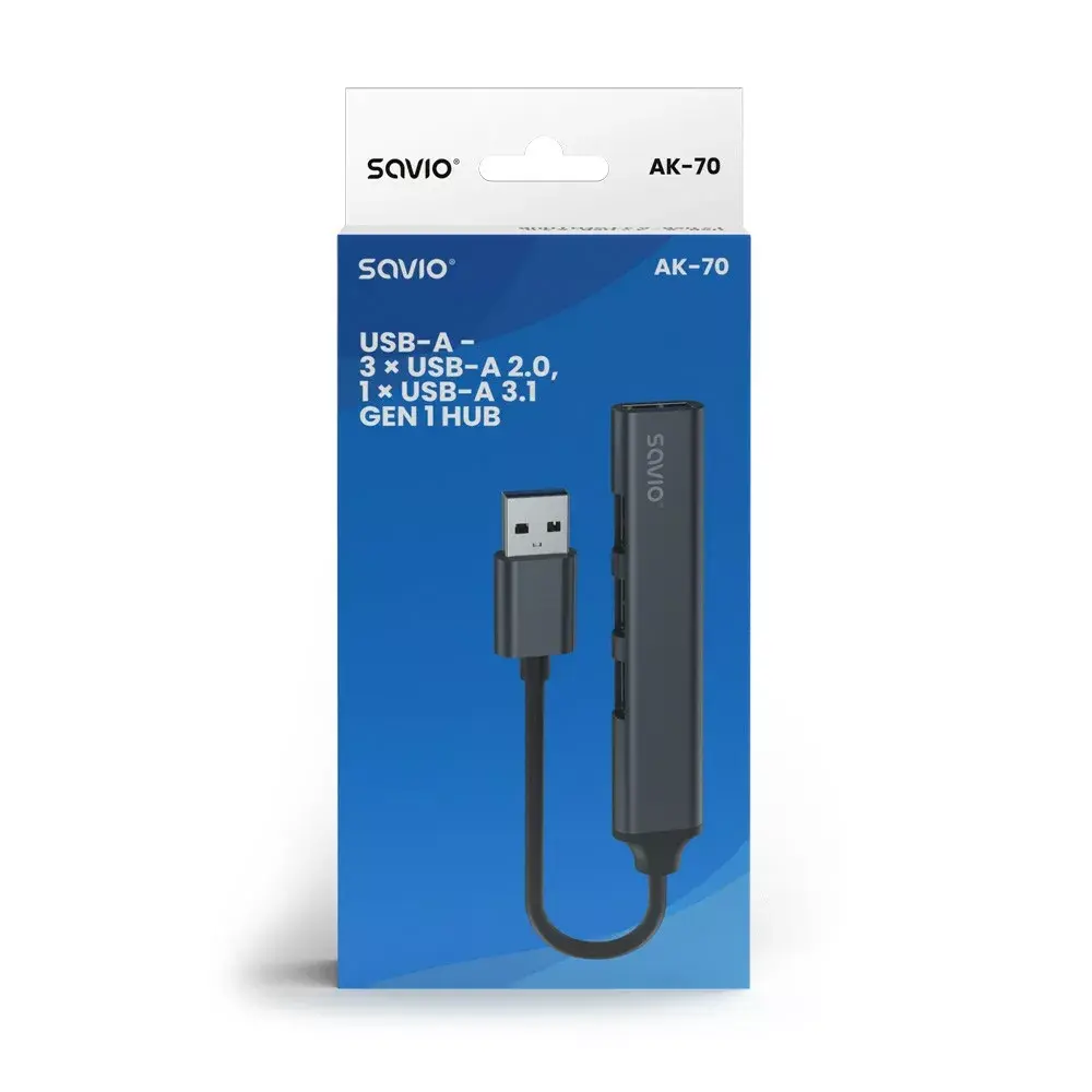 USB-концентратор SAVIO AK-70 7 портов USB 3.0 Photo 3