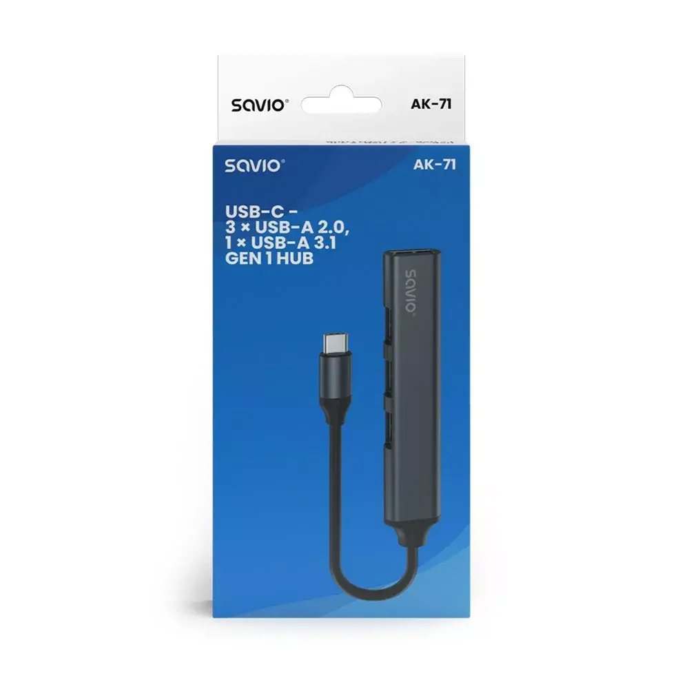 USB 3.0 хаб 4 порта SAVIO AK-71 Photo 3