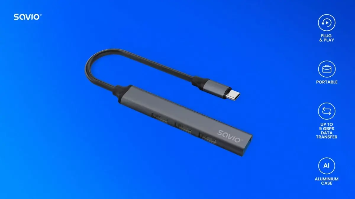 USB 3.0 хаб 4 порта SAVIO AK-71 Photo 10