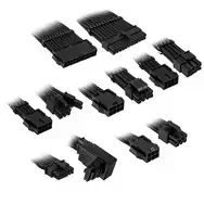 Cable extension kit Kolink Core Pro ZUAD-1493 12V 2x6-pin Type 1 Jet Black