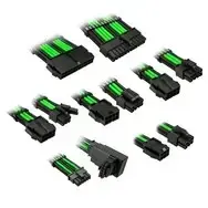 Cable extension kit Kolink Core Pro ZUAD-1505 12V 2x6-pin, Venom Green