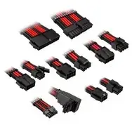 Cable Extension Kit Kolink Core Pro ZUAD-1499 12V 2x6 Type 1 Jet Black Racing Red