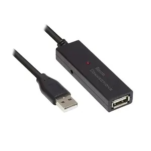 USB кабель Alcasa GC-M0133 15м USB 2.0 черный