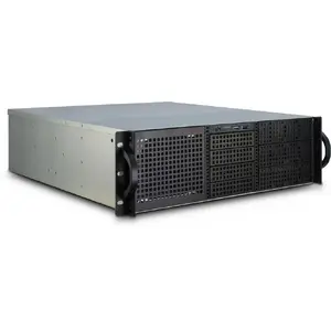 Panele Rack Inter-Tech 3U-30248 melna nerūsējošā tērauda 3U montāžas panelis