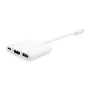 Адаптер USB Type C на HDMI Female/USB A Female/PD Equip 133461