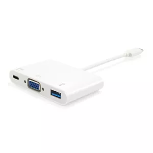 Адаптер USB Type C на VGA Female/USB A Female/PD Equip 133462