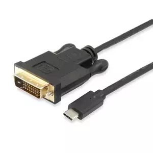 Кабель USB Type C на DVI-D Dual Link Мужской на Мужской Equip 1.8м