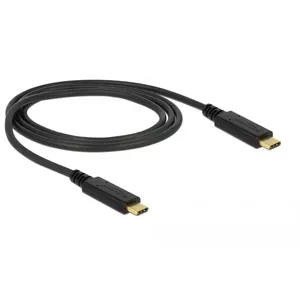 USB кабель DeLOCK 83661 USB 3.2 Gen 2 1м USB C черный