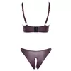 Krūšturis un atvērtas biksītes Cottelli Collection M violets Photo 8