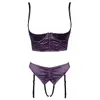 Puskrūzītes krūšturis un atvērtas biksītes Cottelli Collection 80C/M Photo 5