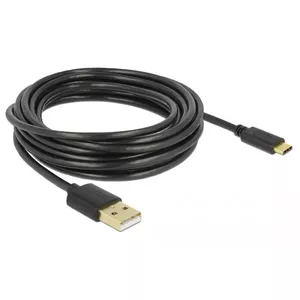 USB cable DeLOCK 83669 USB 2.0 4 m USB A USB C Black