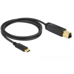 USB Cable DeLOCK 83675 USB 3.2 Gen 2 1m USB C USB B Black