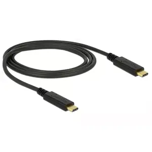 USB кабель DeLOCK 85531 USB 3.2 Gen 2 1м USB C черный