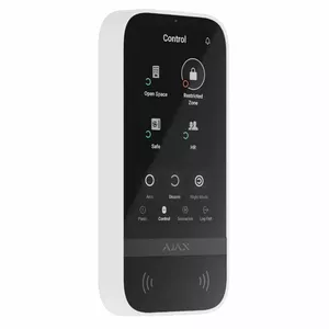Wireless touchscreen keypad Ajax 58455.148.WH1 — white, wireless connectivity