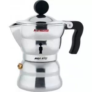 Moka pot Alessi Moka AAM33/1 Aluminium 70mm depth 138mm height