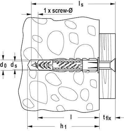 Universal plug Fischer UX GREEN 8 x 50 R Photo 2