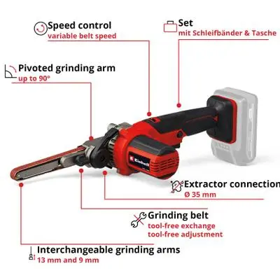Einhell TE-BF 18 Li-solo akumulatora lentas vīle Photo 4