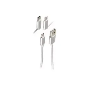 USB cable ShiverPeaks BS14-50067 1m USB A Micro-USB B White