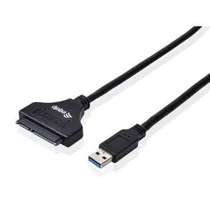 Переходник USB 3.0 на SATA EQUIP 133471, чёрный, для 2.5/3.5" SATA‑дисков, USB‑A