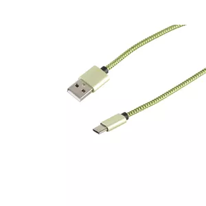 USB кабель S/CONN 14-50119 USB 2.0 0.9м USB A USB C Зеленый