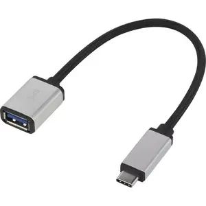 USB Cable Renkforce RF-4888284 USB 3.2 Gen 1 0.15m USB C USB A Black Silver