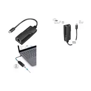 LogiLink USB 3.2 Gen 1 - Gigabit adapteris, melns Savienojums: USB-C vīrietis - RJ45 sieviete, abpusējs - 1 gabals (UA0238A)