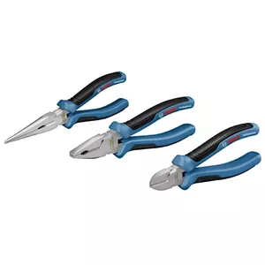 Pliers set Bosch 1 600 A01 6BG Chromium-vanadium steel Rubber handle