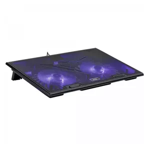 Dzesēšanas paliktnis MS D10 5 ar melnu LED apgaismojumu, 2× USB