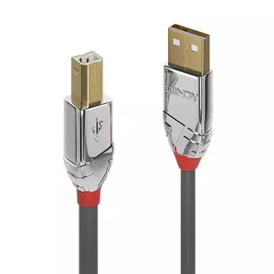 USB 2.0 Type A to B Cable Lindy Cromo Line 0.5m