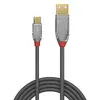 Lindy 3m USB 2.0 Type A to Micro-B Cable Cromo Line Photo 2