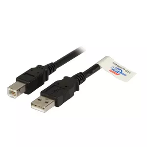 EFB Elektronik USB 2.0 A/B 3.0m USB Cable Black Male/Male
