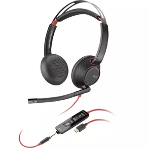 Headset POLY Blackwire 5220 Stereo USB-C +3.5mm Plug +USB-C/A Adapter