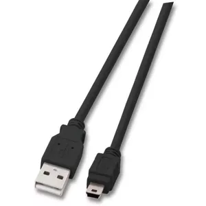 EFB Elektronik USB 2.0 A / Mini-B 0.5m USB kabelis 0,5 m USB A Mini-USB B Melns