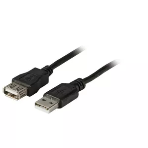 USB kabelis EFB Elektronik K5248.1 1m USB A Melns