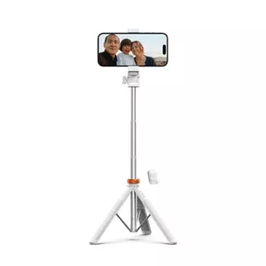 Selfie stick tripod Tech-Protect L03S white — compact 2-in-1 smartphone mount