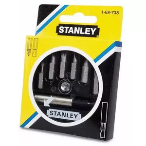 Screwdriver bit set STANLEY 1-68-738 — 6 pieces, slotted tips