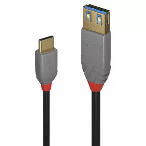 USB Adapter Cable Lindy 0.15m USB 3.2 Type C to A