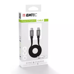 USB Cable Emtec T700C2 1.2m USB C Black