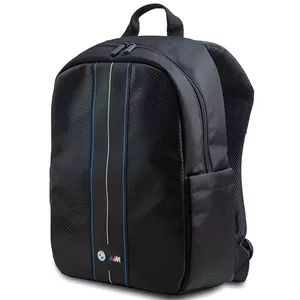 Portatīvā datora mugursoma BMW BMBP15COMSCAKL 16" melna ar Carbon Blue svītrām