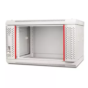 Wall-mount 6U rack cabinet ProBase W6-60x60-GR-LL 600×600×370 mm, grey