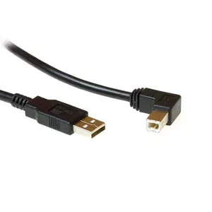 ACT USB 2.0 A - B USB kabelis 1,8 m USB A USB B Melns