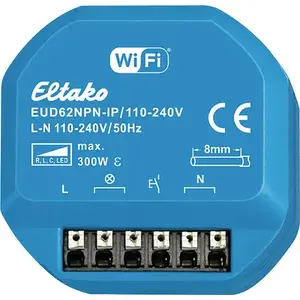 Диммер Eltako ELT EUD62NPN-IPM 110–240В Wi‑Fi до 300 Вт