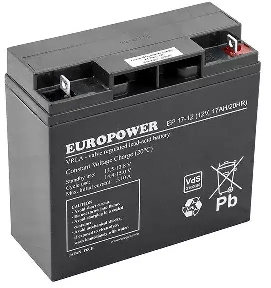 AGM аккумулятор europower EP Series 12В 17А·ч Photo 2
