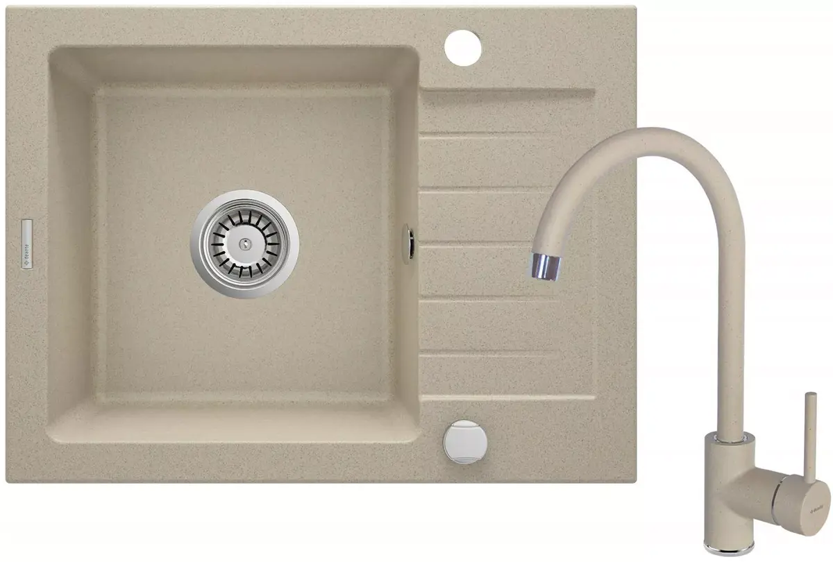 Granite sink deante ZQZA711A 1-bowl with drainer Photo 4
