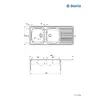 2-чашевая нержавеющая мойка deante ZEU 3210 Photo 2