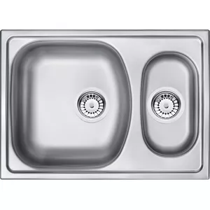 1.5-bowl kitchen sink Deante ZEX 0503 stainless steel, right-hand drainer