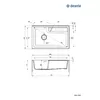 1-bowl granite sink Deante ZQE_S10B Photo 2