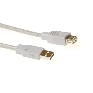 USB 2.0 A male - USB A female ivory 0.50 m ACT SB2198