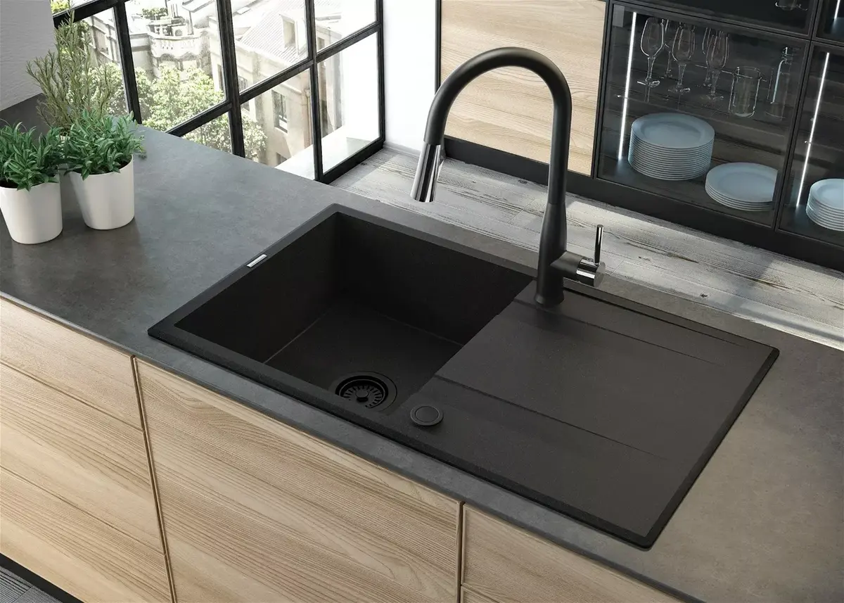 Granite sink deante ZQE_A713 1 bowl Photo 3